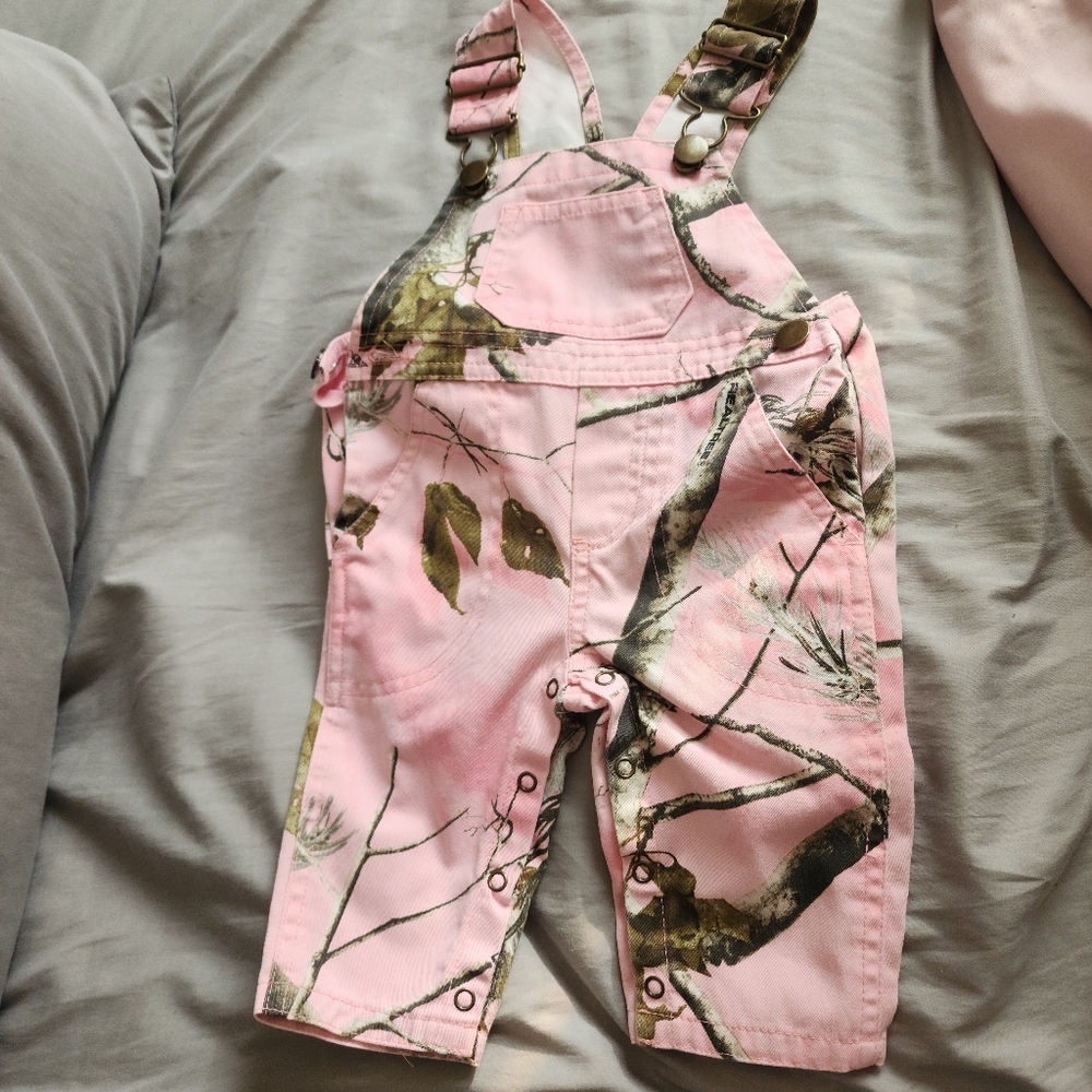Pink camp overalls